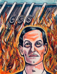 Pintura de Jared Kushner por Jim Carrey