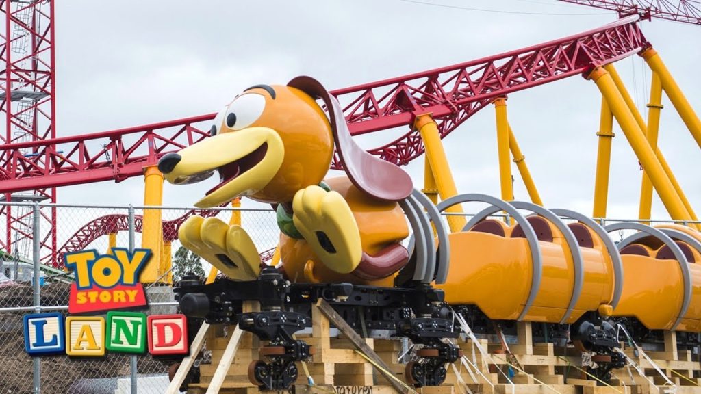 El ride de slinky en Toy Story Land