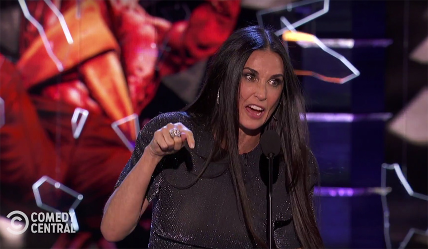 Demi Moore acabó con Bruce Willis en su Roast