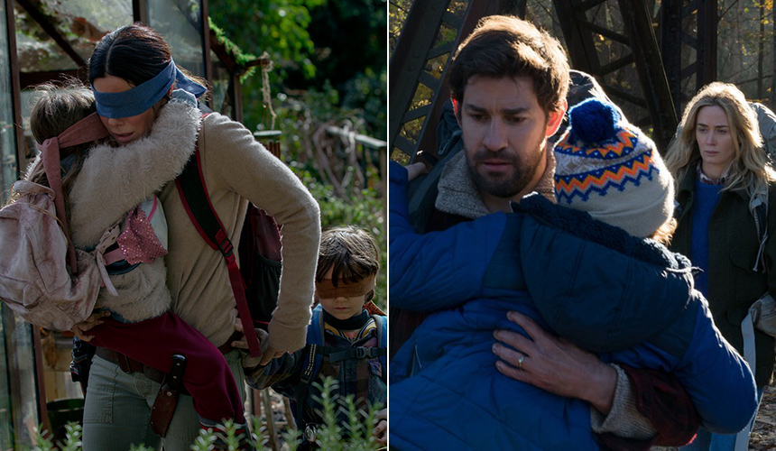 Pelis para no salir de casa: Bird Box vs A Quiet Place