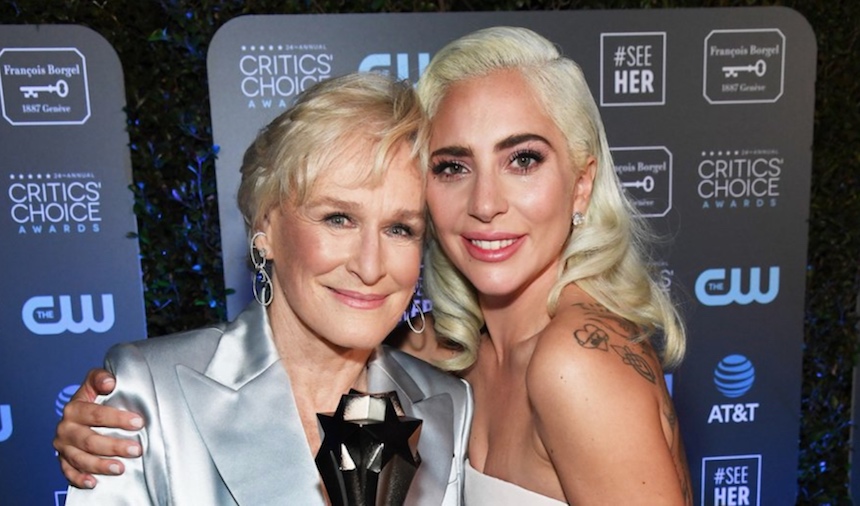 Glenn Close y Gaga empatan como Mejor Actriz