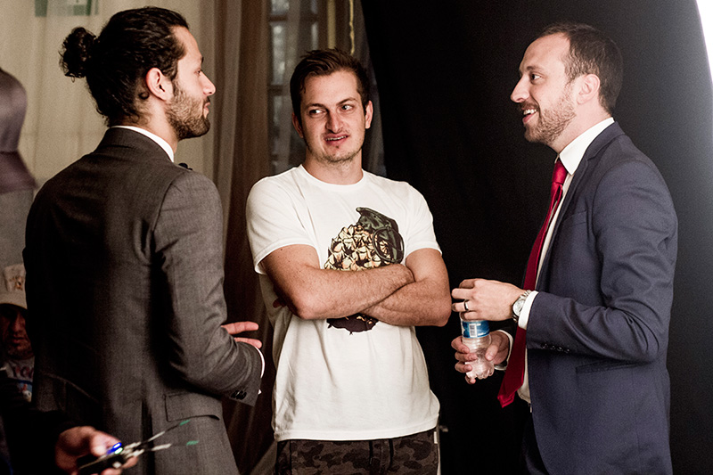 Mariano Palacios, Salomónm Azkenazi y Daniel Adissi en Dos Veces Tú