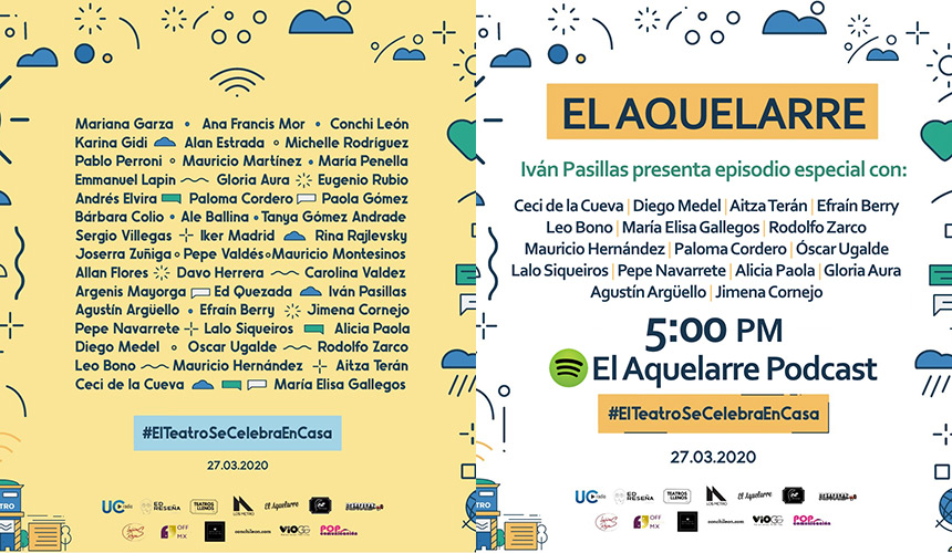 #ElTeatroSeCelebraEnCasa: agenda de actividades