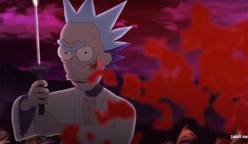 El corto samurai de Rick & Morty que necesitabas ver