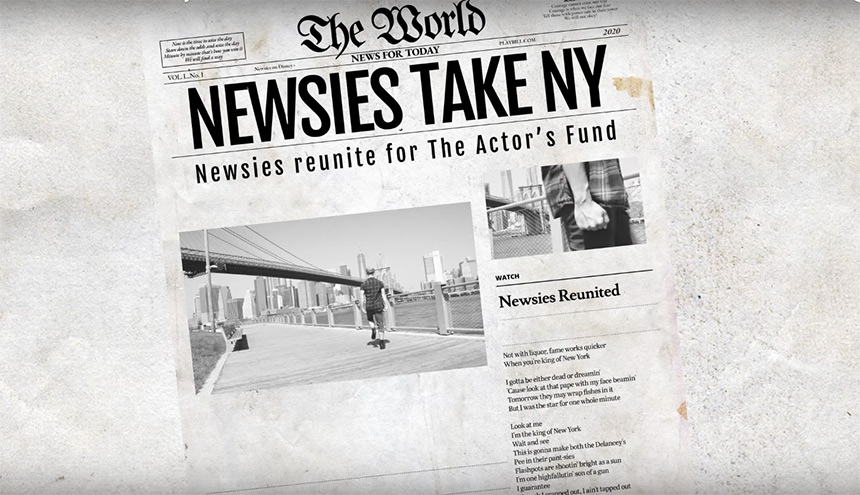 Los Newsies se reencuentran para bailar seize the day