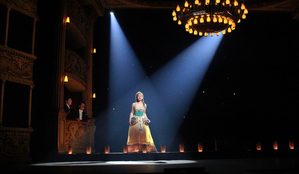 El Fantasma de la Ópera, Lina de la Peña y Edward Salles